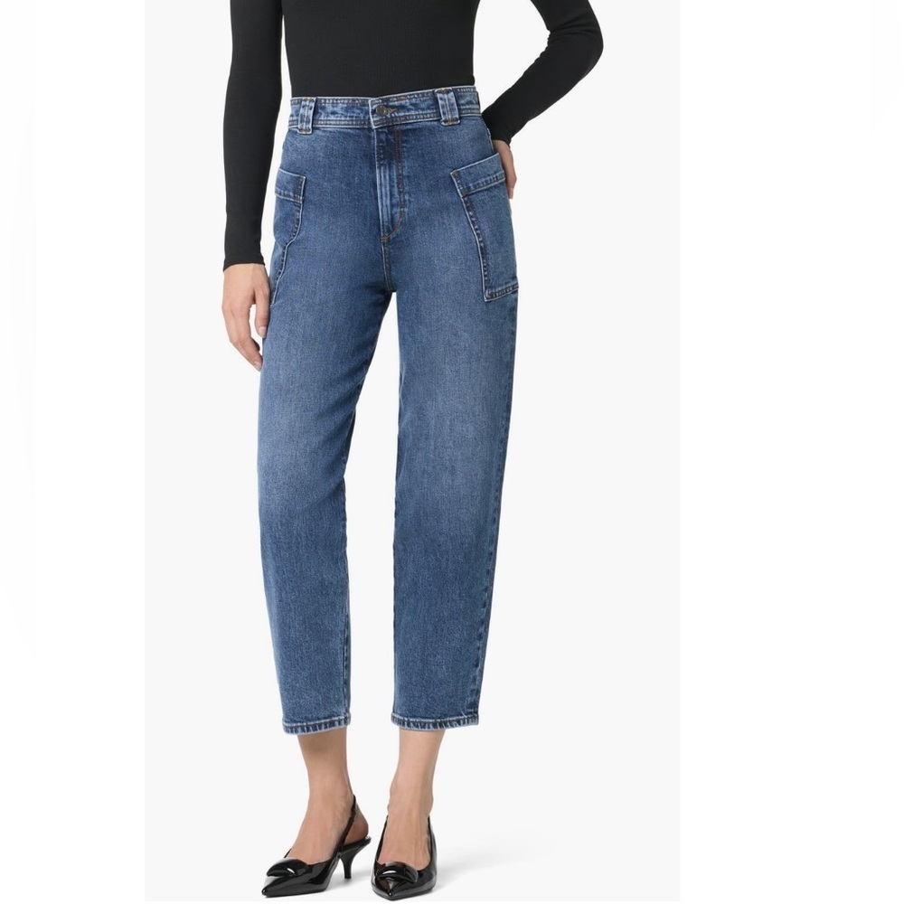 Joe's Jeans Barrel Leg Side Patch Pocket Denim Esteem Blue Jeans - Sz 29, NWT